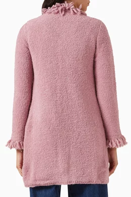 Buy Marella Pink Boucle Coat in Wool Blend For Women Online Ounass Bahrain