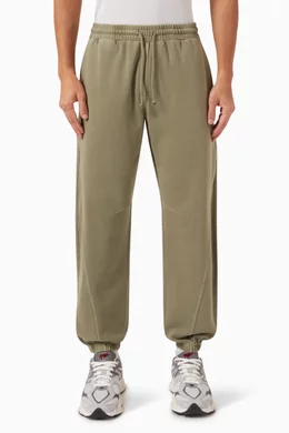 Buy Kith Green Crystal Wash Mercer 8 Sweatpants in Cotton blend Interlock For Men Online Ounass Bahrain