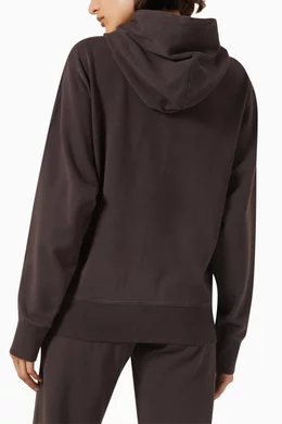 Buy Kith Brown Fallon Cropped Hoodie in Cotton fleece For Women Online Ounass Bahrain