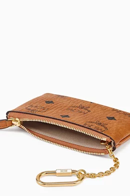 Buy MCM Brown Key Pouch in Visetos For UNISEX Online Ounass Bahrain