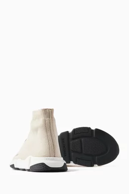 Buy Balenciaga Neutral Speed Sneakers in Recycled Knit For Boys Online Ounass Bahrain