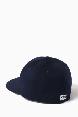 Buy Kith Blue x Yankees 59FIFTY Low Profile Cap in Melton Wool For Men Online Ounass Bahrain