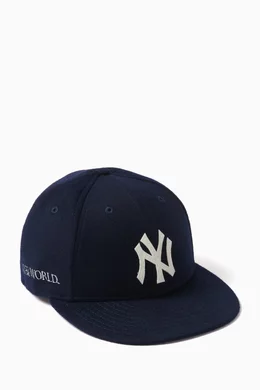 Buy Kith Blue x Yankees 59FIFTY Low Profile Cap in Melton Wool For Men Online Ounass Bahrain