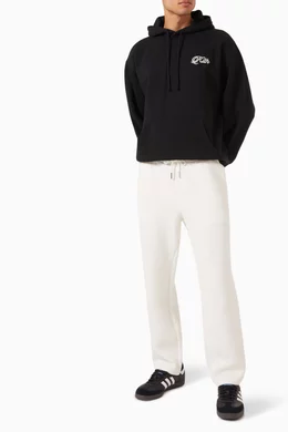 Buy Kith Black Just Us Hoodie in Cotton fleece For Men Online Ounass Bahrain