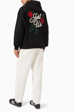Buy Kith Black Just Us Hoodie in Cotton fleece For Men Online Ounass Bahrain