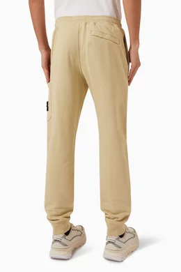Buy Stone Island Neutral Cargo Sweatpants in Cotton-fleece For Men