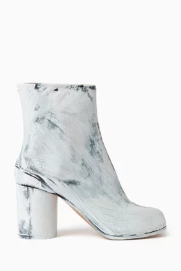 Margiela tabi boots silver online