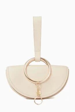 Buy See By Chloe Neutral Mara Half Moon Bag in Supple Leather For Women Online Ounass Bahrain