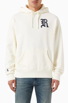 Buy Polo Ralph Lauren Neutral Logo Appliqué Hoodie in Cotton