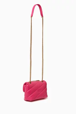 Buy PINKO Pink Love Baby Puff Bag in Quilted Leather For Women