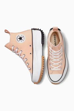 Buy Converse Pink Run Star Hike High-top Sneakers in Canvas For