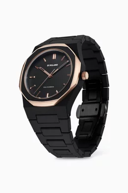 Buy D1 Milano Black Polycarbon Watch 40.5mm For Women Online Ounass Bahrain