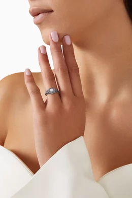 Blue diamond pinky ring discount