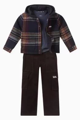 Kith plaid hoodie deals