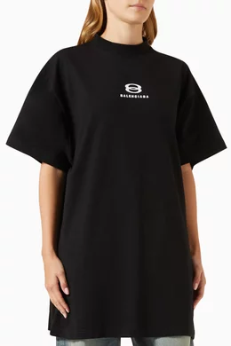 Buy Balenciaga Black Unity Sports Icon Deconstructed T-Shirt in