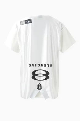 Buy Balenciaga White Unity Sports Icon Deconstructed T-Shirt in
