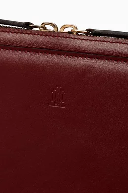 Buy MONTROI Burgundy 13 Laptop Case in Grained Leather For UNISEX Online Ounass Bahrain