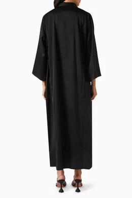 Lace overcoat abaya top