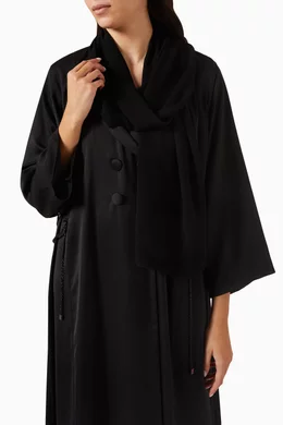 Lace overcoat abaya online