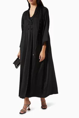 Lace overcoat abaya shop