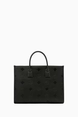 Mcm tote with pouch top