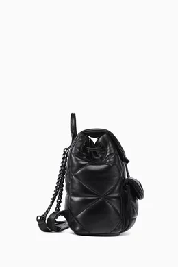 Buy MCM Black Mini Travia Backpack in Cloud Quilted Lambskin For Women Online Ounass Bahrain