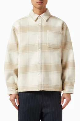 Buy Kith Neutral Ginza Shirt in Wool For Men Online Ounass Bahrain
