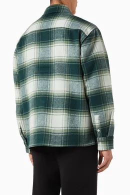 Buy Kith Green Ginza Shirt in Wool For Men Online | Ounass