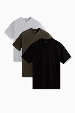 Buy Kith Multicolour Multi pack T shirts in Cotton jersey Set of 3 For Men Online Ounass Bahrain