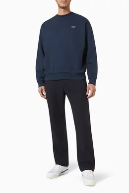 Buy Kith Blue Paisley Nelson Crewneck Sweatshirt in Cotton fleece For Men Online Ounass Bahrain