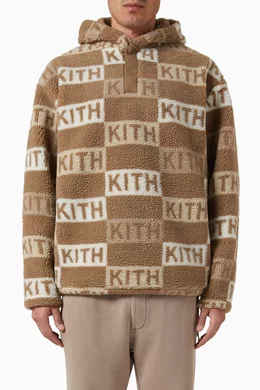 Buy Kith Brown Merrick Sherpa Hoodie For Men Online Ounass Bahrain