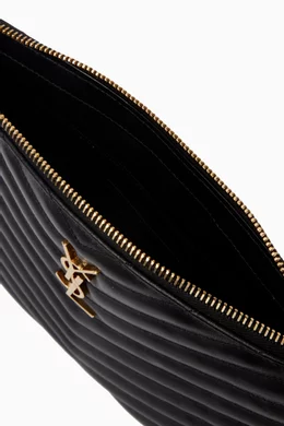Saint laurent monogram quilted leather pouch online