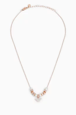 Armani rose gold necklace sales
