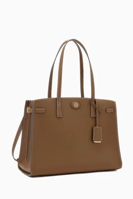 Buy Tory Burch Brown Walker Satchel Bag in Leather For Women Online Ounass Bahrain
