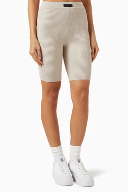 Cotton blend biker shorts outlet