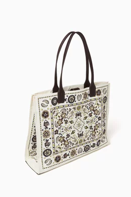 Tory burch ella printed canvas tote 2025