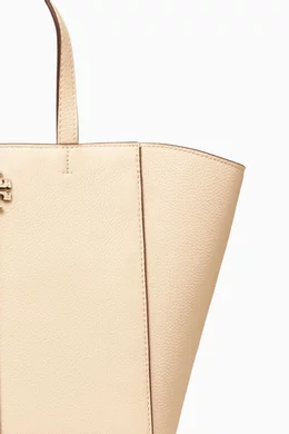 Buy Tory Burch White McGraw Tote Bag in Pebbled Leather For Women Online Ounass Bahrain