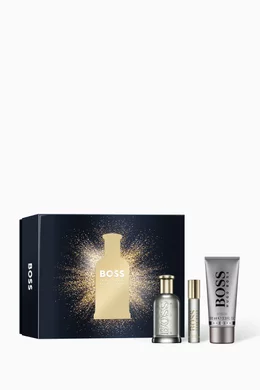 Buy Boss Beauty Colourless Boss Bottled 100ml Eau de Parfum Gift Set For Men Online Ounass Bahrain