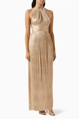 Buy Maria Lucia Hohan Neutral Summer Maxi Dress in Silk tulle For Women Online Ounass Bahrain