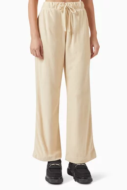 Buy Burberry Neutral Equestrian Knight Print Pants in Cotton Towelling For Women Online Ounass Bahrain