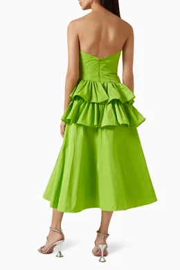 Marchesa notte green dress top