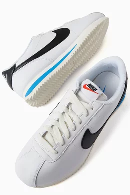 Nike leather white cortez trainers best sale