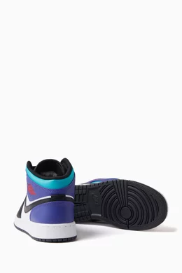 Buy Nike Multicolour Kids Air Jordan 1 Mid Sneakers in Leather For Boys Online Ounass Bahrain