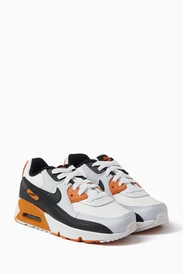 Buy Nike Multicolour Junior Air Max 90 Sneakers in Leather For Boys Online Ounass Bahrain