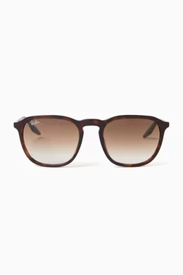 Ray ban brown gradient square sunglasses on sale