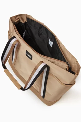 Buy BOSS Kidswear Neutral Logo Changing Bag in Canvas For Baby
