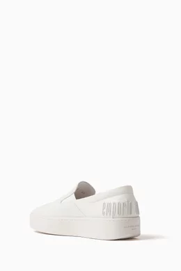 Armani white shoes clearance