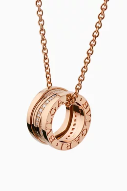 Buy BVLGARI Rose Gold B.zero1 Design Legend Necklace in 18kt Rose Gold For Women Online Ounass Bahrain