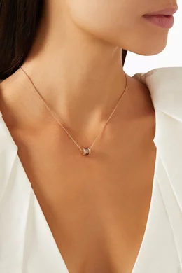 Bvlgari necklace rose gold best sale