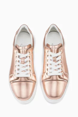 Rose gold louboutin trainers shop